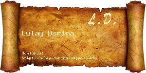 Lulay Dorina névjegykártya